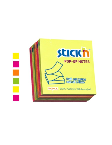 Märkmekuup-Z StickN 21431 76x76mm 600L vikerkaar 4712759907528