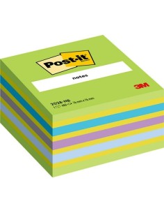 Märkmekuup 3M Post-it 76x76 Lollipop 450L, neoonroheline