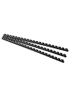 Köitespiraal 12mm, plastik, must