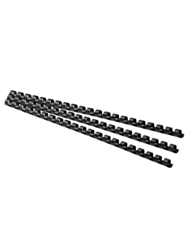 Köitespiraal 12mm, plastik, must