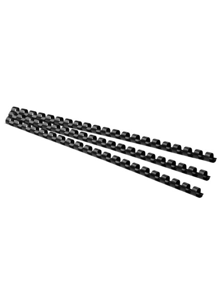 Köitespiraal 12mm, plastik, must
