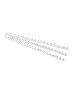 Binding comb 10mm, plastic, white