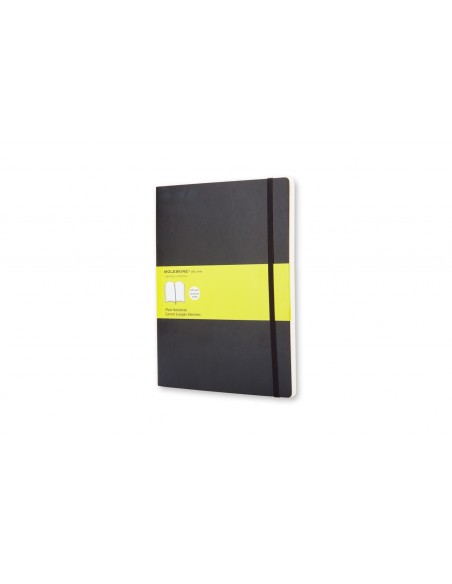 Märkmik Moleskine Classic 19x25cm, valge, pehmed kaaned, must