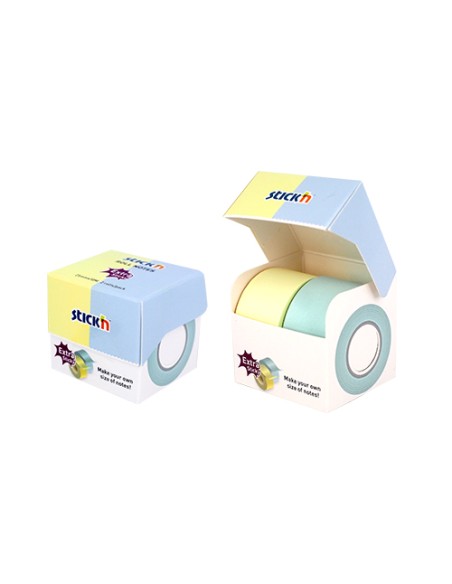 Märkmepaber StickN 21905 rullis 50mmx10m kollane ja sinine