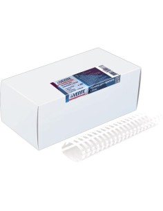 Köitespiraal deVENTE 19mm, plastik, valge