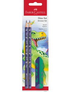 Pencil set Dinosaur GP+eraser