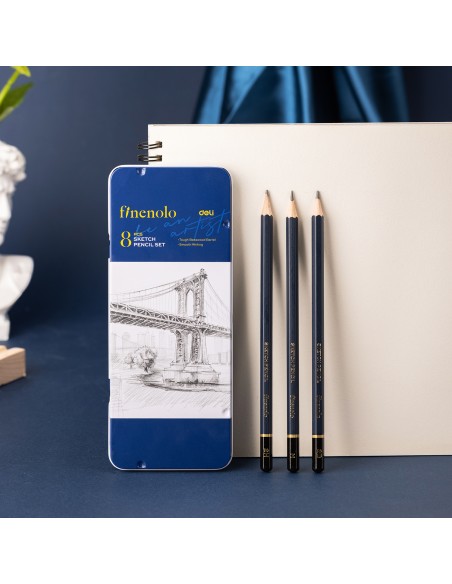 Sketching Pencil 8 pcs (2H, H, HB, B, 2B, 4B, 6B, 8B) ASST.