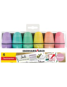 Tekstimarker EberhardFaber mini pastell 6-värvi