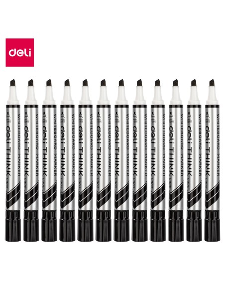 Whiteboard Marker Deli Chisel tip: 2-5mm Deli