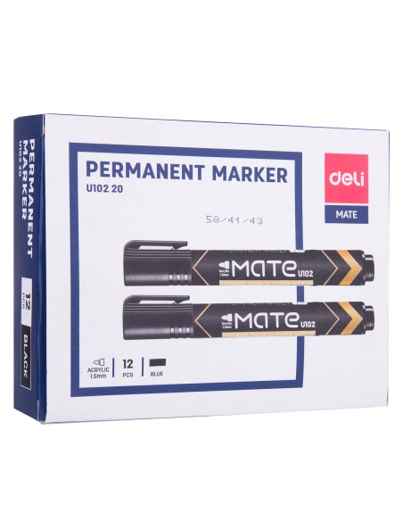 Permanent Marker Bullet 1.5mm Black