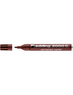 Permanentne marker Edding 2000C 1,5-3mm, ümar ots, pruun
