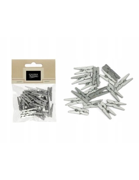 Mini Card Pins 25Pcs. silver