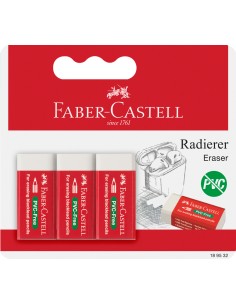 Kustukumm Faber-Castell 189530, valge 3tk/pk
