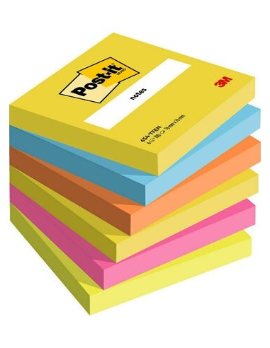 Märkmepaber 3M Post-it® 76mmx76mm 6tk/pk 100L Energetic