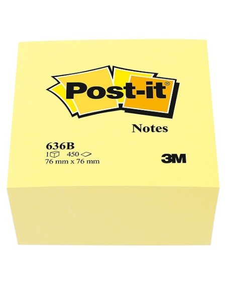 Märkmekuup 3M Post-it® Cube 76mmx76mm  450L kollane