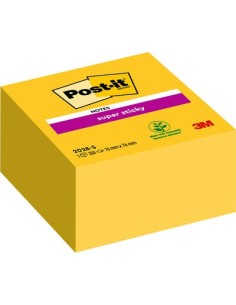 Märkmekuup 3M Post-it® Super Sticky Cube 76mmx76mm  350L kollane