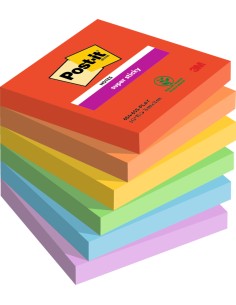 Märkmepaber 3M Post-it® Super Sticky Playful 76mmx76mm 6tk/pk 90L