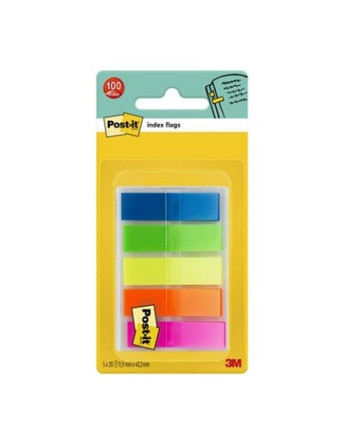 Järjehoidja 3M Post-it® Index Flags 11.9mmx43.2mm 100tk/pk Translucent