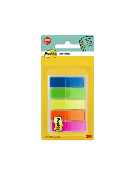Järjehoidja 3M Post-it® Index Flags 11.9mmx43.2mm 100tk/pk Translucent