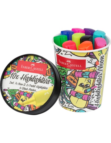 Tekstimarkerid Faber-Castell Ice Cream Superfluorescent 10 tk/pk