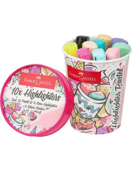 Tekstimarkerid Faber-Castell Ice Cream Pastel 10 tk/pk