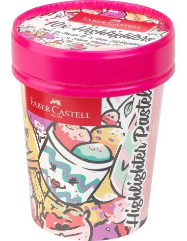 Highlighter TL Ice cream cup Pastel 10ct