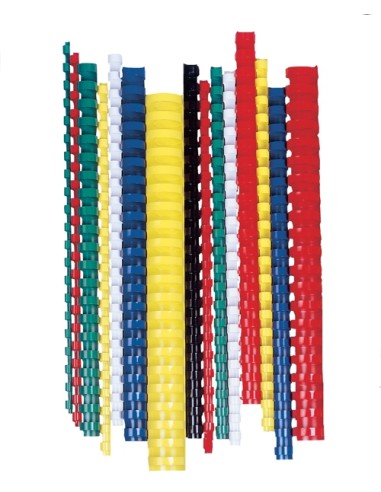 Köitespiraal 19mm, plastik, punane