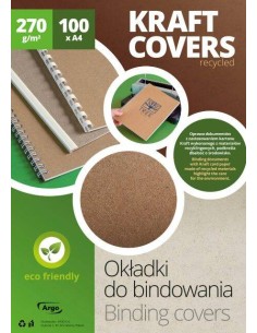 Decorative card paper A4 Kraft dark beige 100pcs 270g/m2