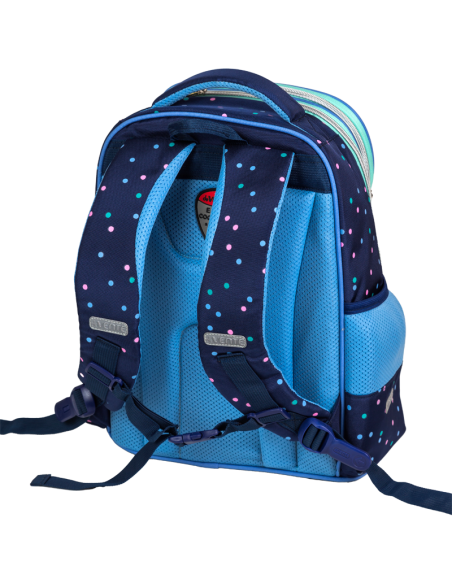 School Backpack deVENTE "Happy Pinguin", Hard Shell, 37x28x14 cm, 14 L, 800 g