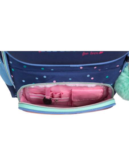 School Backpack deVENTE "Happy Pinguin", Hard Shell, 37x28x14 cm, 14 L, 800 g