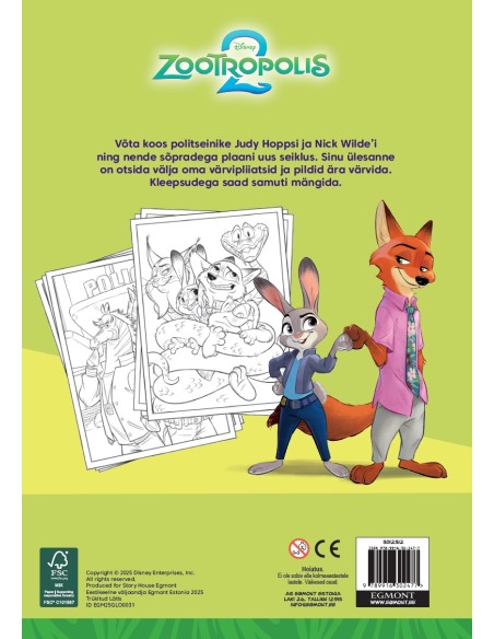 Zootropolis 2. Värvimisraamat