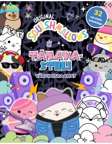 Squishmallows. Tänavastiili värvimisraamat