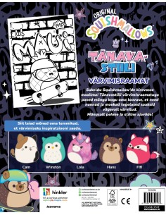 Squishmallows. Tänavastiili värvimisraamat 2