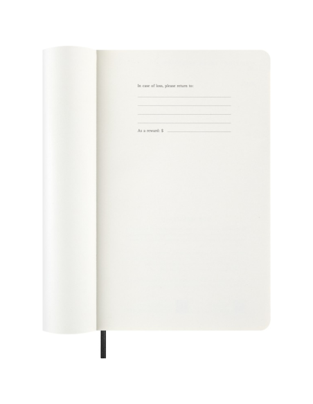 Kalendermärkmik Moleskine 2026 13x21cm, päev, pehmed kaaned, must