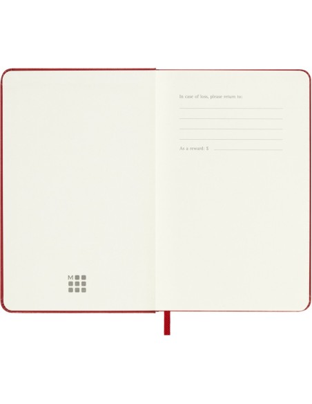 Kalendermärkmik Moleskine 2026 9x14cm, nädal, kõvad kaaned, punane