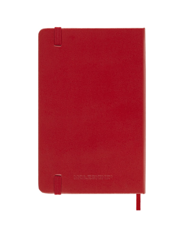 Kalendermärkmik Moleskine 2026 9x14cm, nädal, kõvad kaaned, punane