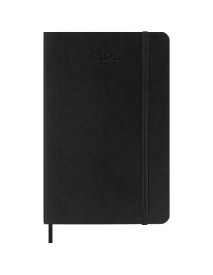 Kalendermärkmik Moleskine 2026 9x14cm, nädal, pehmed kaaned, must 2