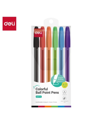 Ballpoint Pen Mini tip: 0.7mm, 6 colors