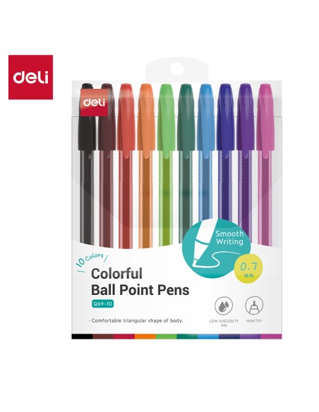 Ballpoint Pen Mini tip: 0.7mm, 10 colors