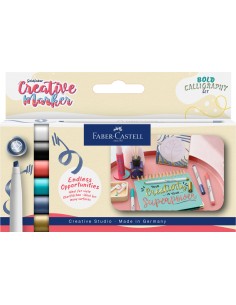 Markerid Faber-Castell Gofa 1.5 Soft Lettering, komplekt 6tk/pk