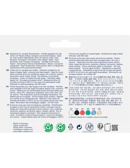 Creative Marker Gofa C Set of 6, Soft Lettering