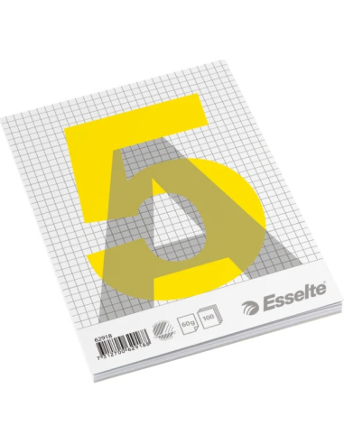 Glued pad A5 Squared 60g/100 sheets