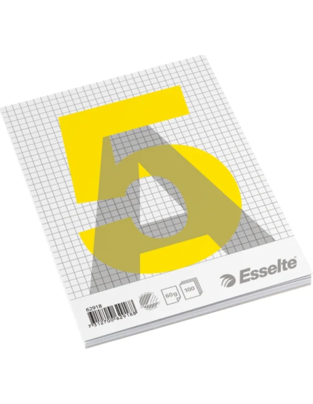 Glued pad A5 Squared 60g/100 sheets