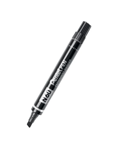 Permanentne marker Pentel N60 lõigatud ots, must