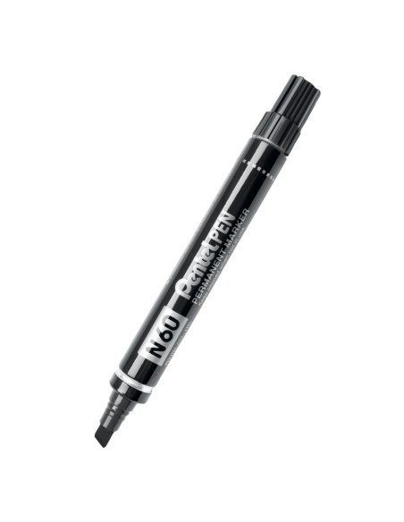 Permanentne marker Pentel N60 lõigatud ots, must