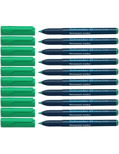 *Permanent Marker Schneider 240, bullet tip, green