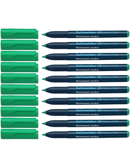 Permanentne marker Schneider 240 1-2mm ümar ots, roheline