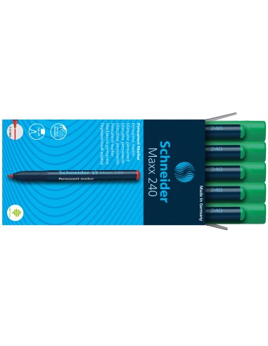 Permanentne marker Schneider 240 1-2mm ümar ots, roheline