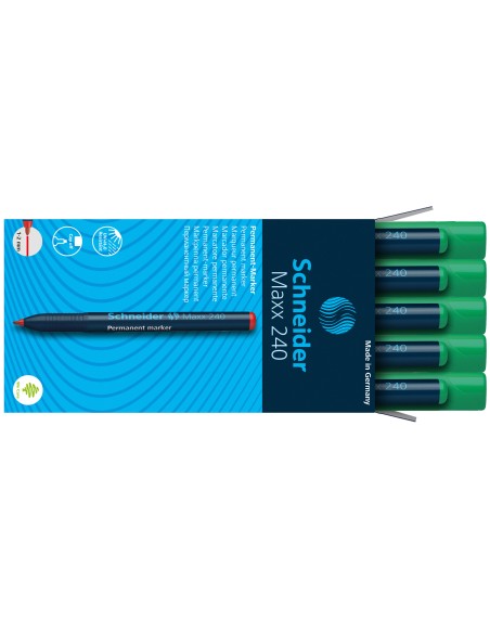 *Permanent Marker Schneider 240, bullet tip, green
