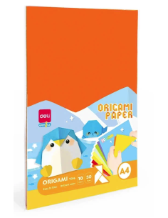 Origami paber DELI A4/50L 10-värvi